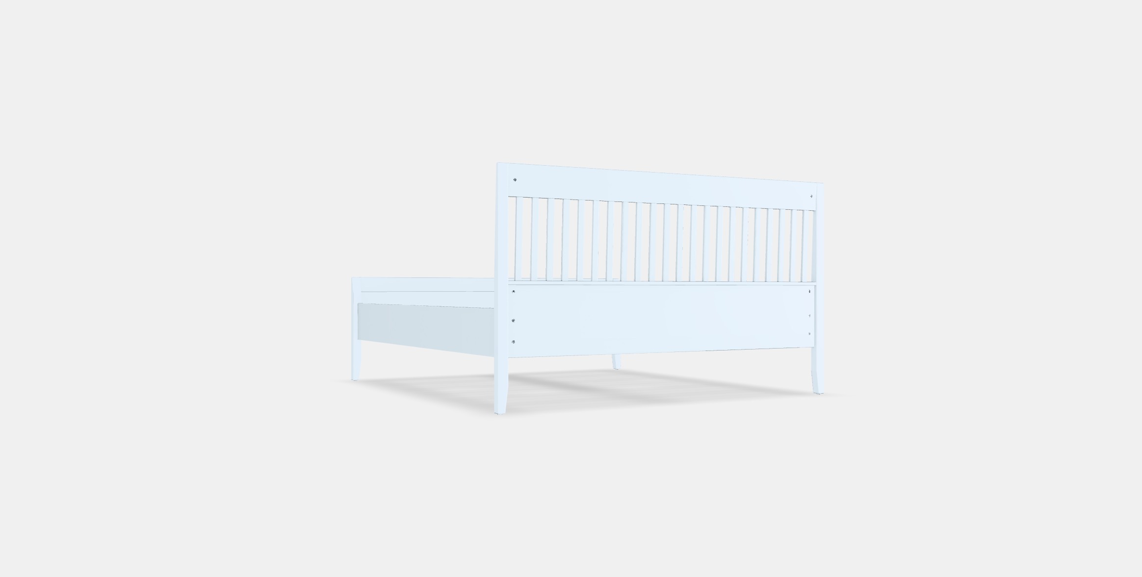 IDANAS Bed frame 24 Low-poly 3D model_16