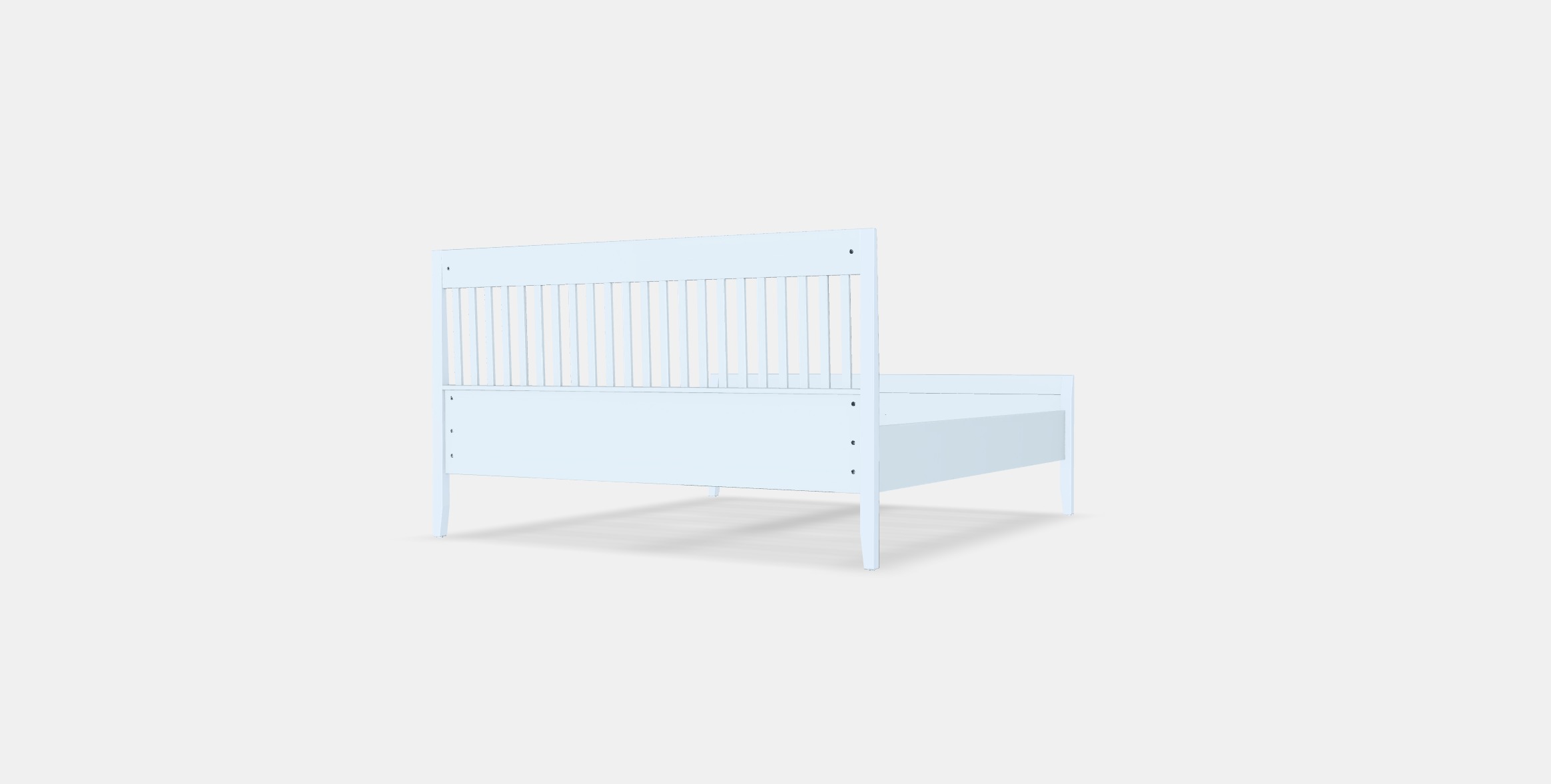 IDANAS Bed frame 24 Low-poly 3D model_5