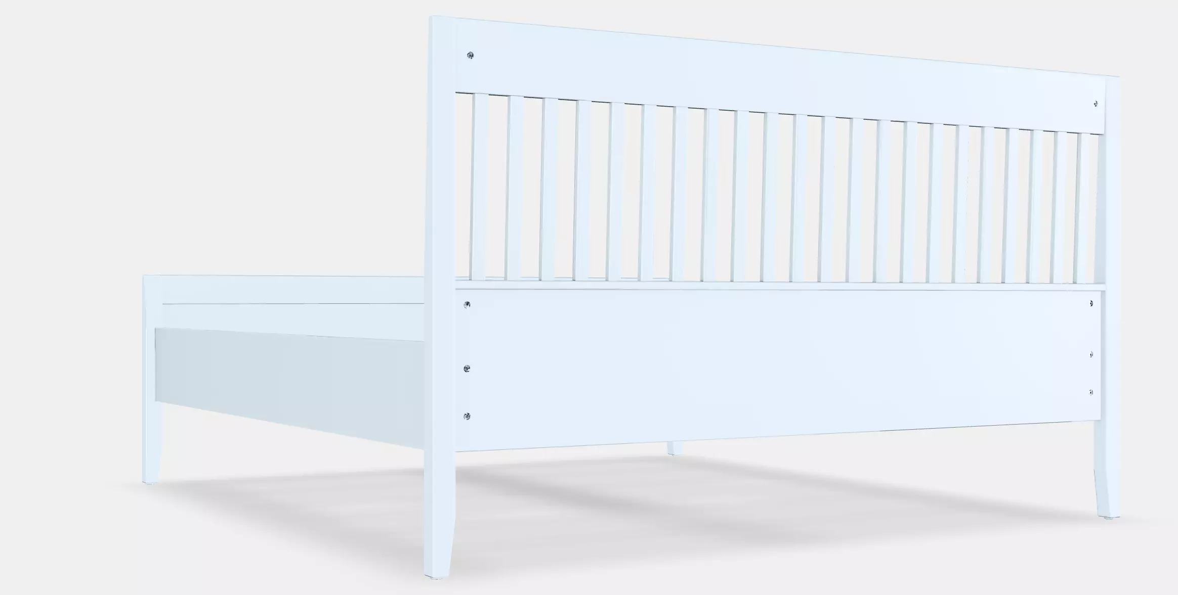 IDANAS Bed frame 24 Low-poly 3D model_0