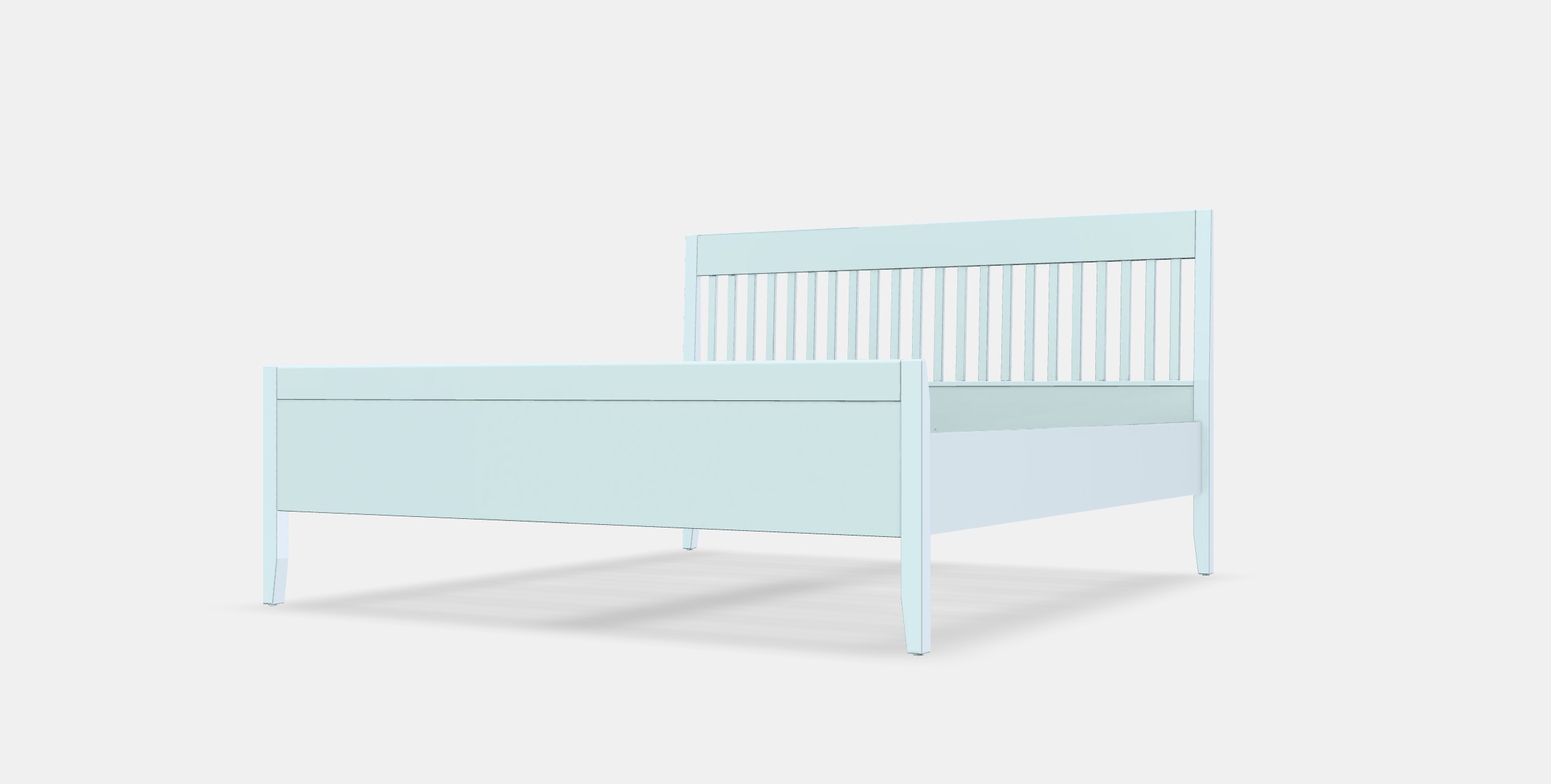 IDANAS Bed frame 24 Low-poly 3D model_13