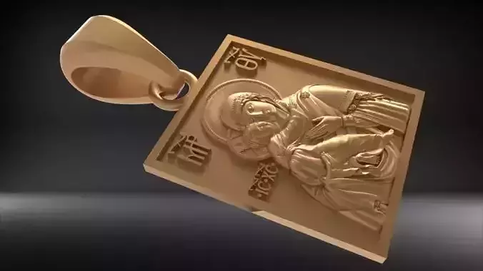 Mother Mary with Jesus Christ Saint pendant christian jewelry