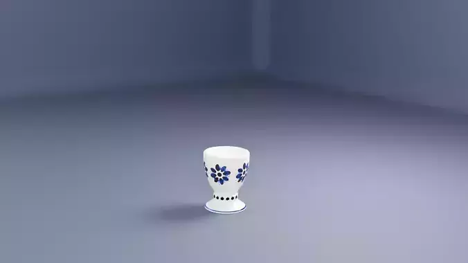 Porta ovo cozido - Porcelana Monte Siao