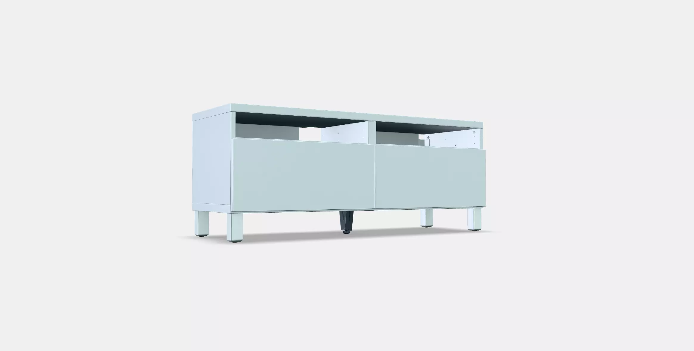 BESTA TV bench with drawers 13 Low-poly 3D model_0