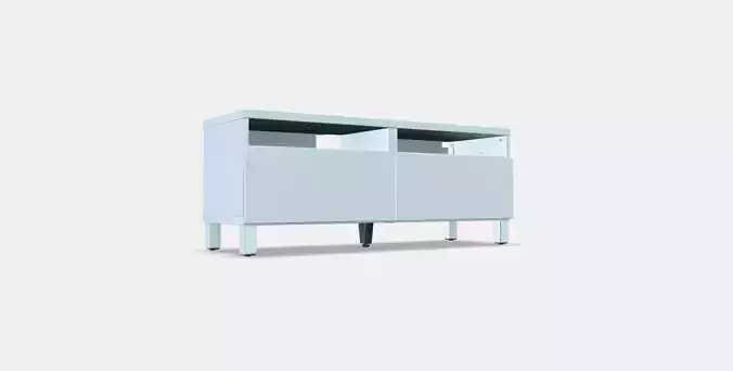 BESTA TV bench with drawers 13