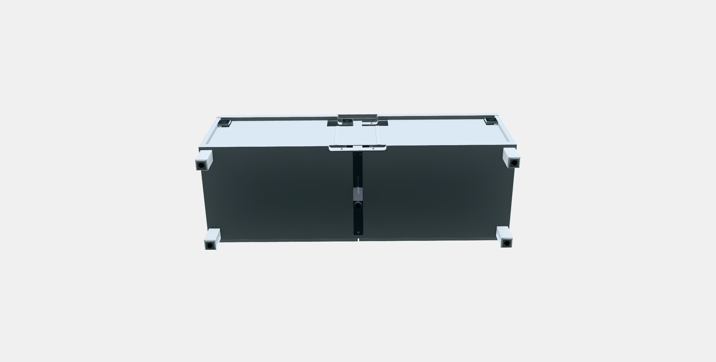 BESTA TV bench with drawers 13 Low-poly 3D model_6