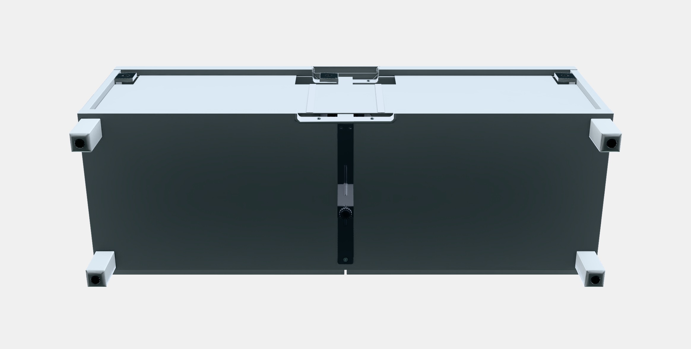 BESTA TV bench with drawers 13 Low-poly 3D model_7