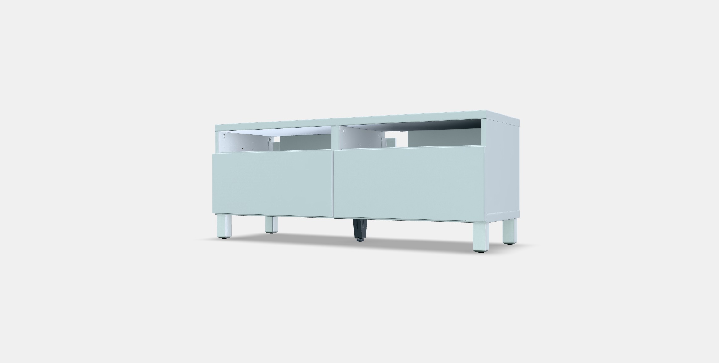 BESTA TV bench with drawers 13 Low-poly 3D model_12