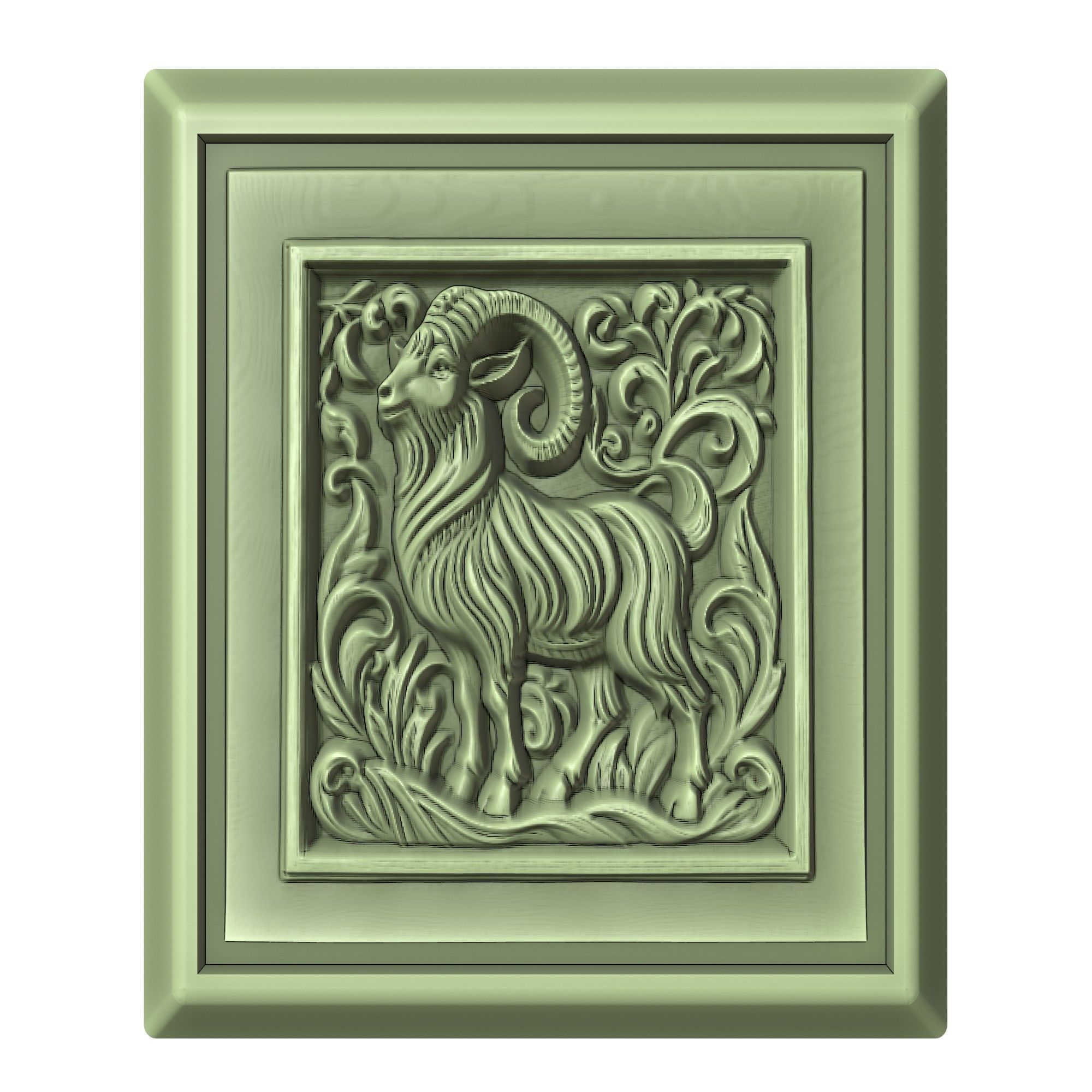 Goat Animal 3D print model_2