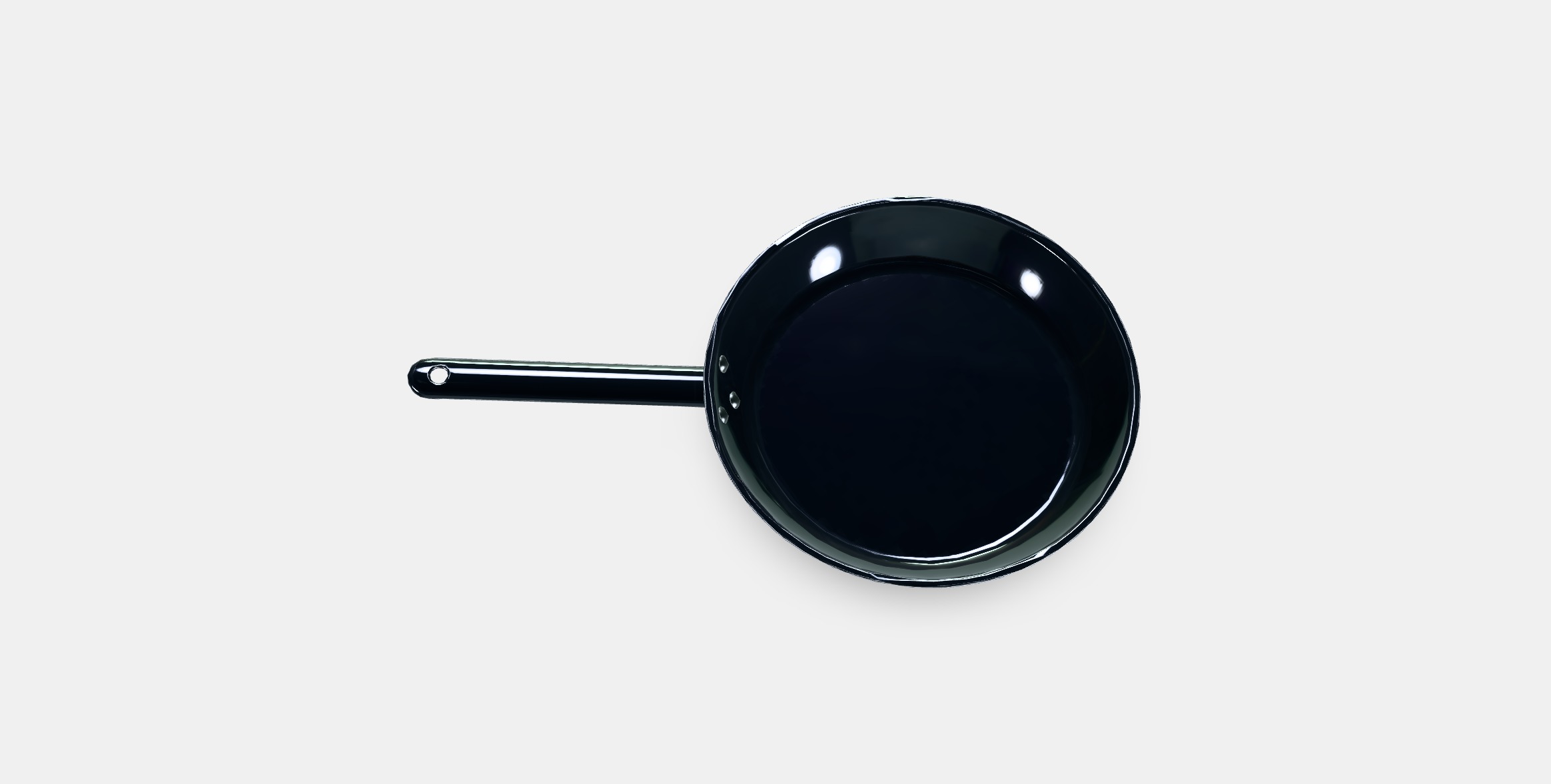 IKEA 365 Frying pan Low-poly 3D model_3