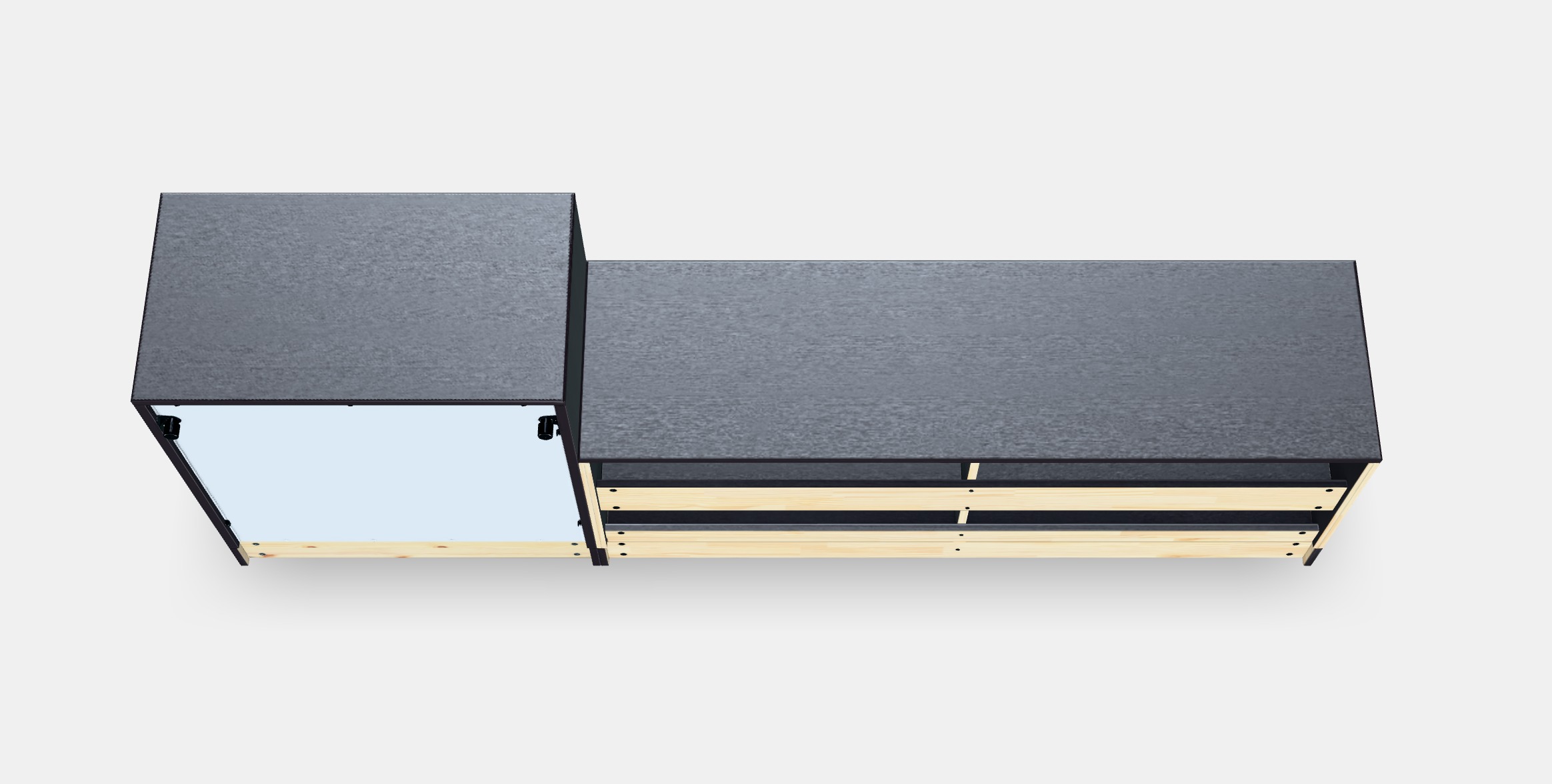 HAVSTA TV storage combination 3 Low-poly 3D model_6