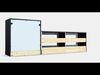 HAVSTA TV storage combination 3 Low-poly 3D model_1