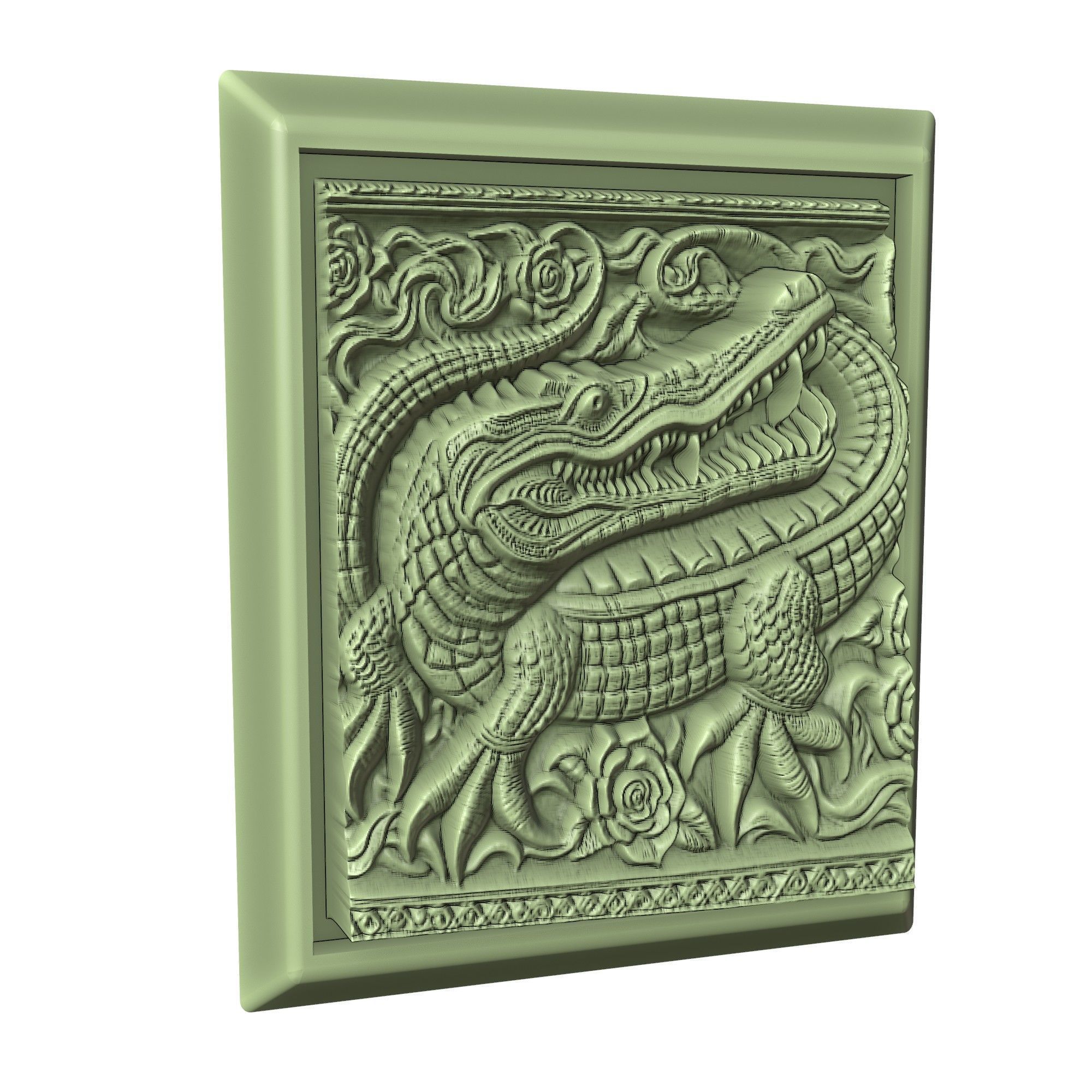 Crocodile Animal 3D print model_3