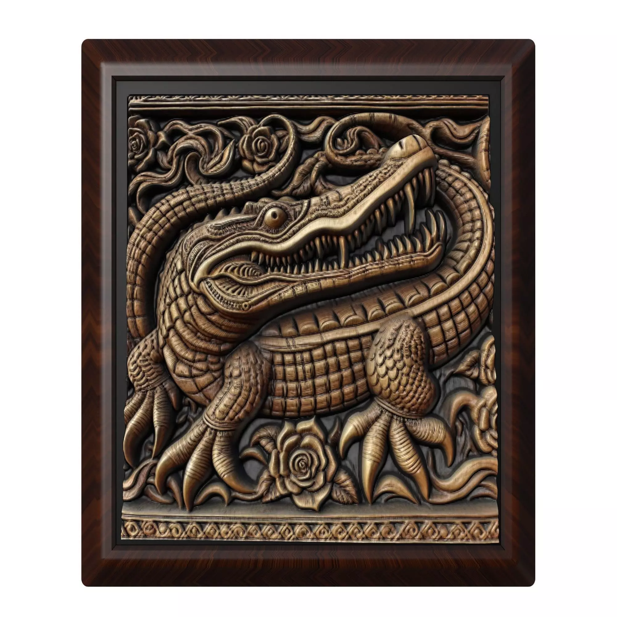 Crocodile Animal 3D print model_0