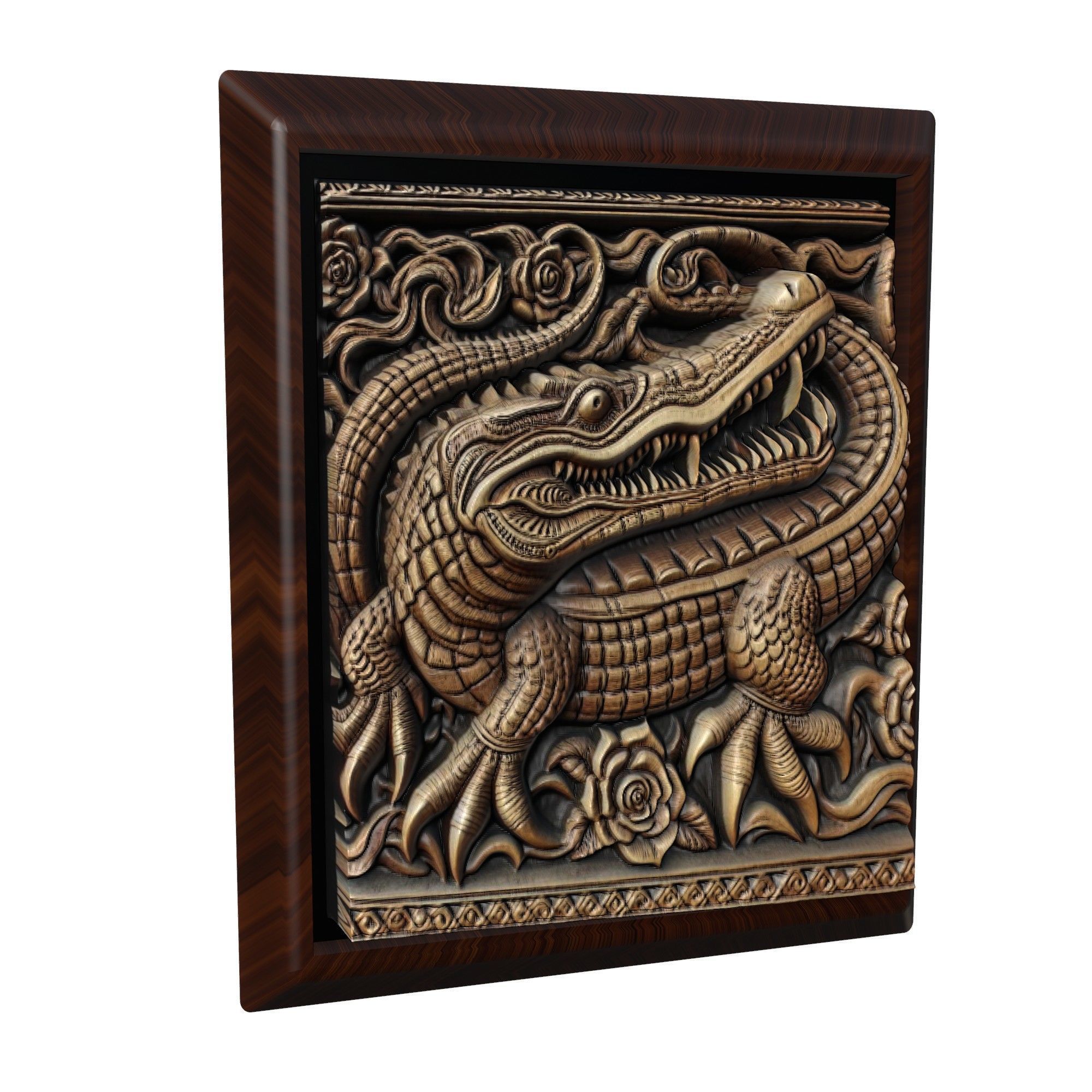 Crocodile Animal 3D print model_1