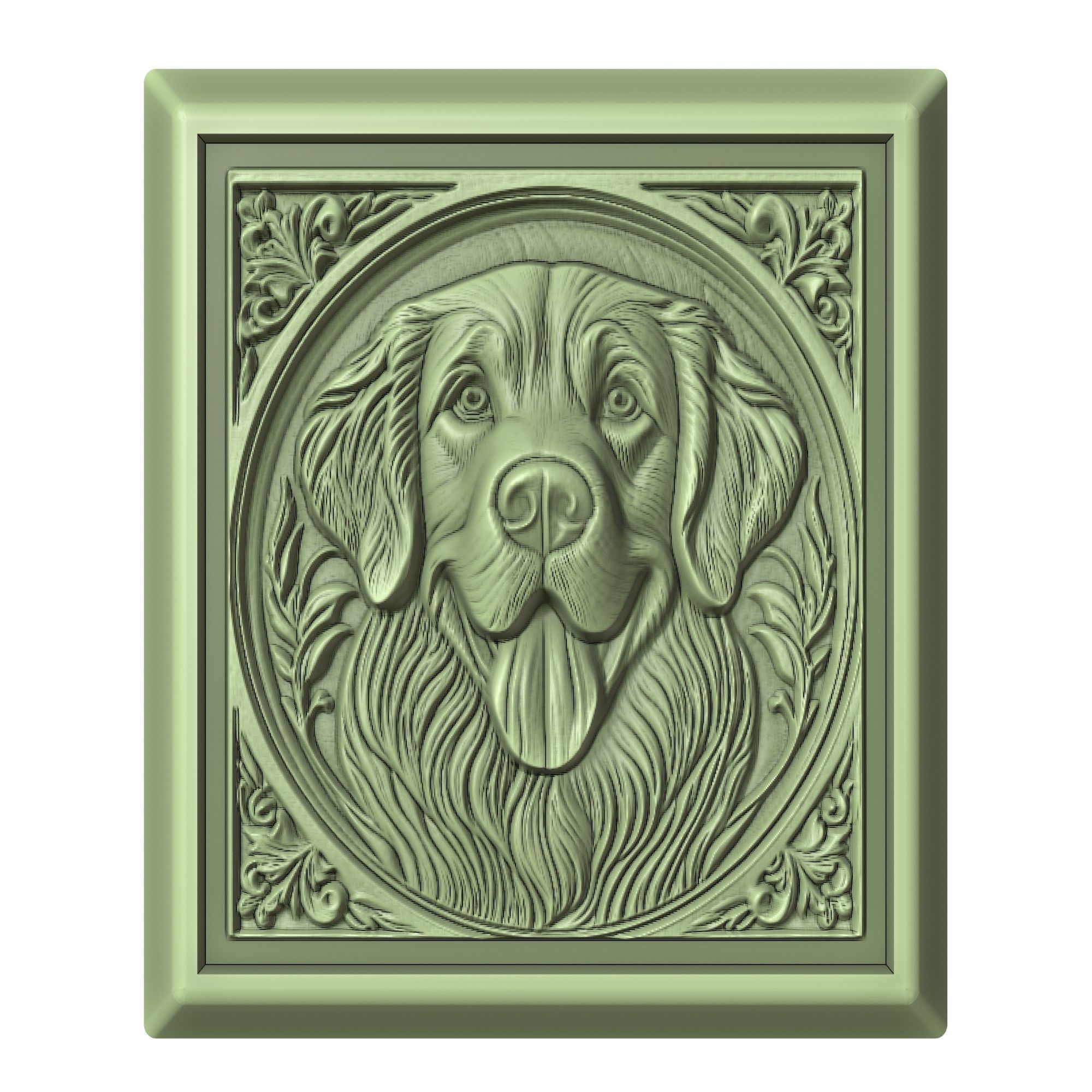 Dog Golden Retriever Animal 3D print model_2