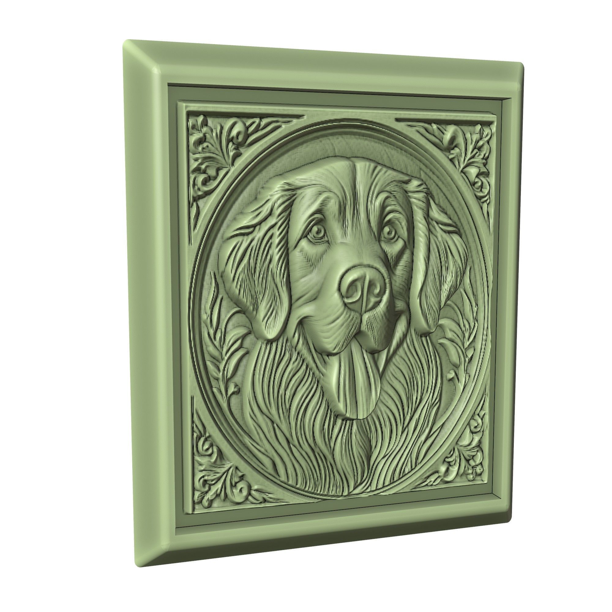 Dog Golden Retriever Animal 3D print model_3