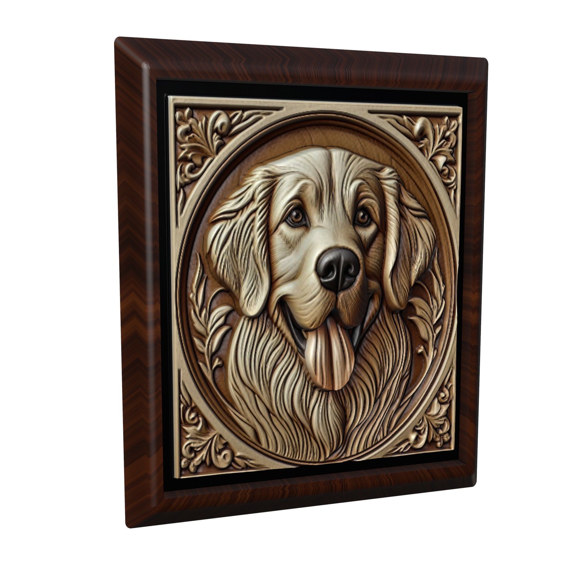Dog Golden Retriever Animal 3D print model_1