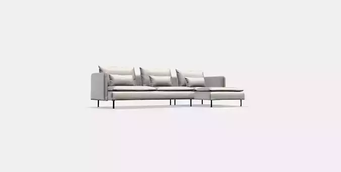SODERHAMN 4-seat sofa 8 Low-poly 3D model