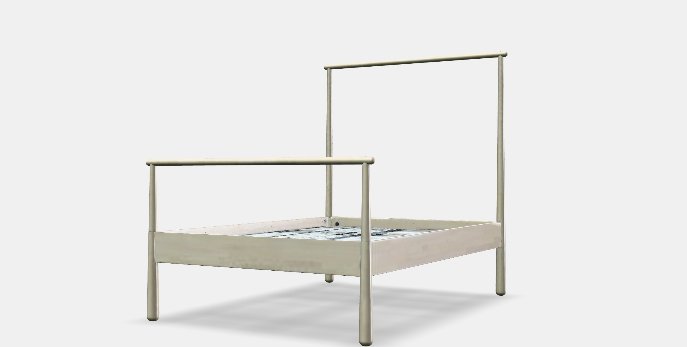GJORA Bed frame 8 Low-poly 3D model_13