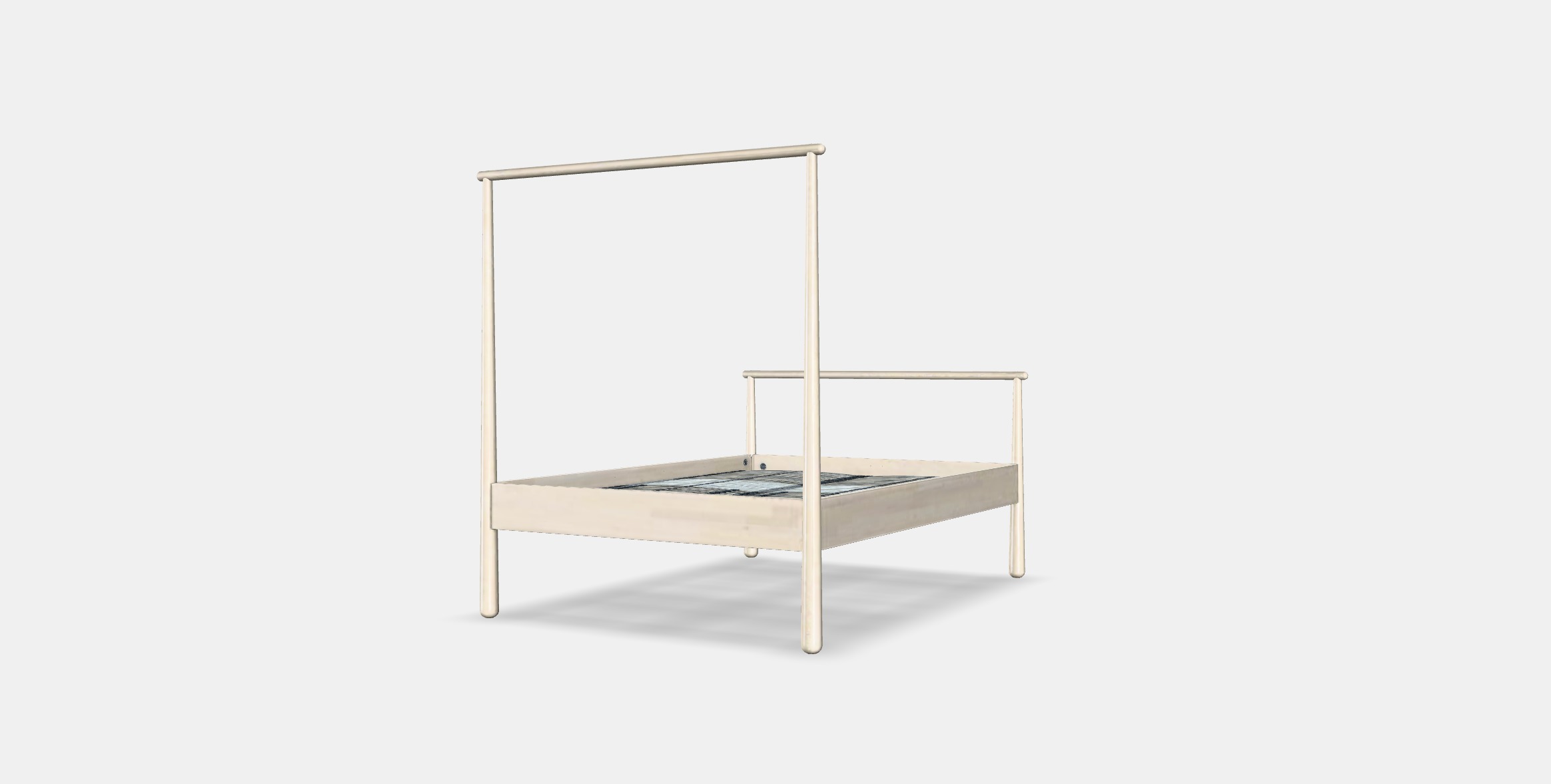 GJORA Bed frame 8 Low-poly 3D model_5