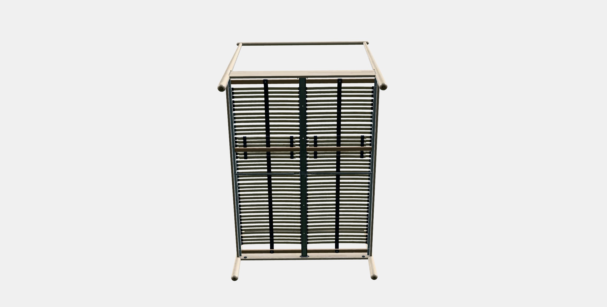 GJORA Bed frame 8 Low-poly 3D model_7