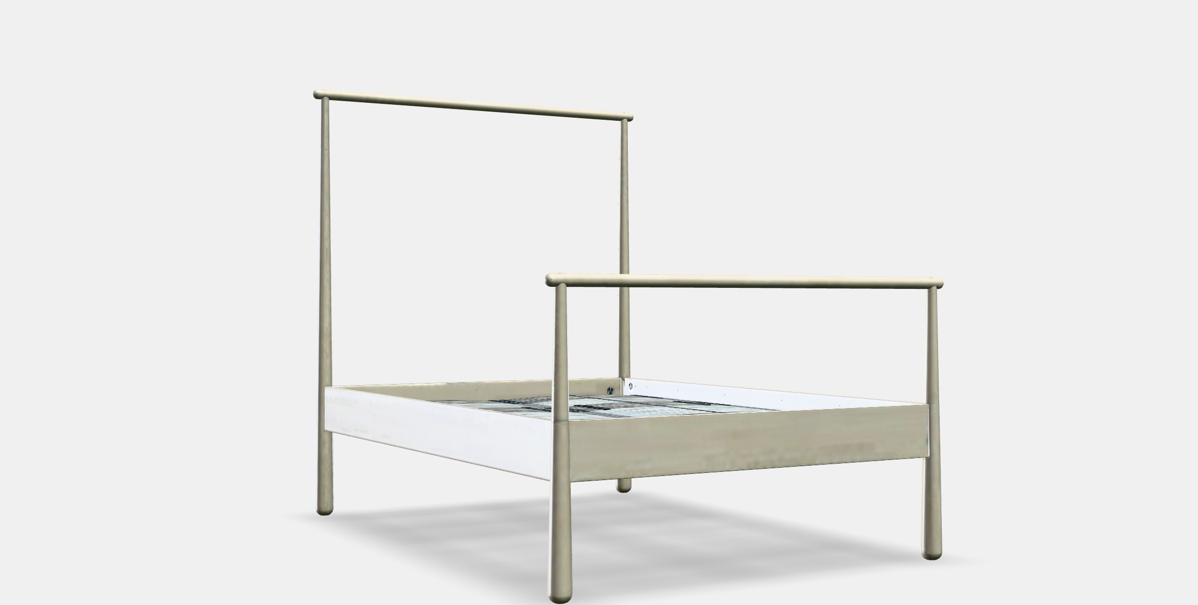 GJORA Bed frame 8 Low-poly 3D model_9