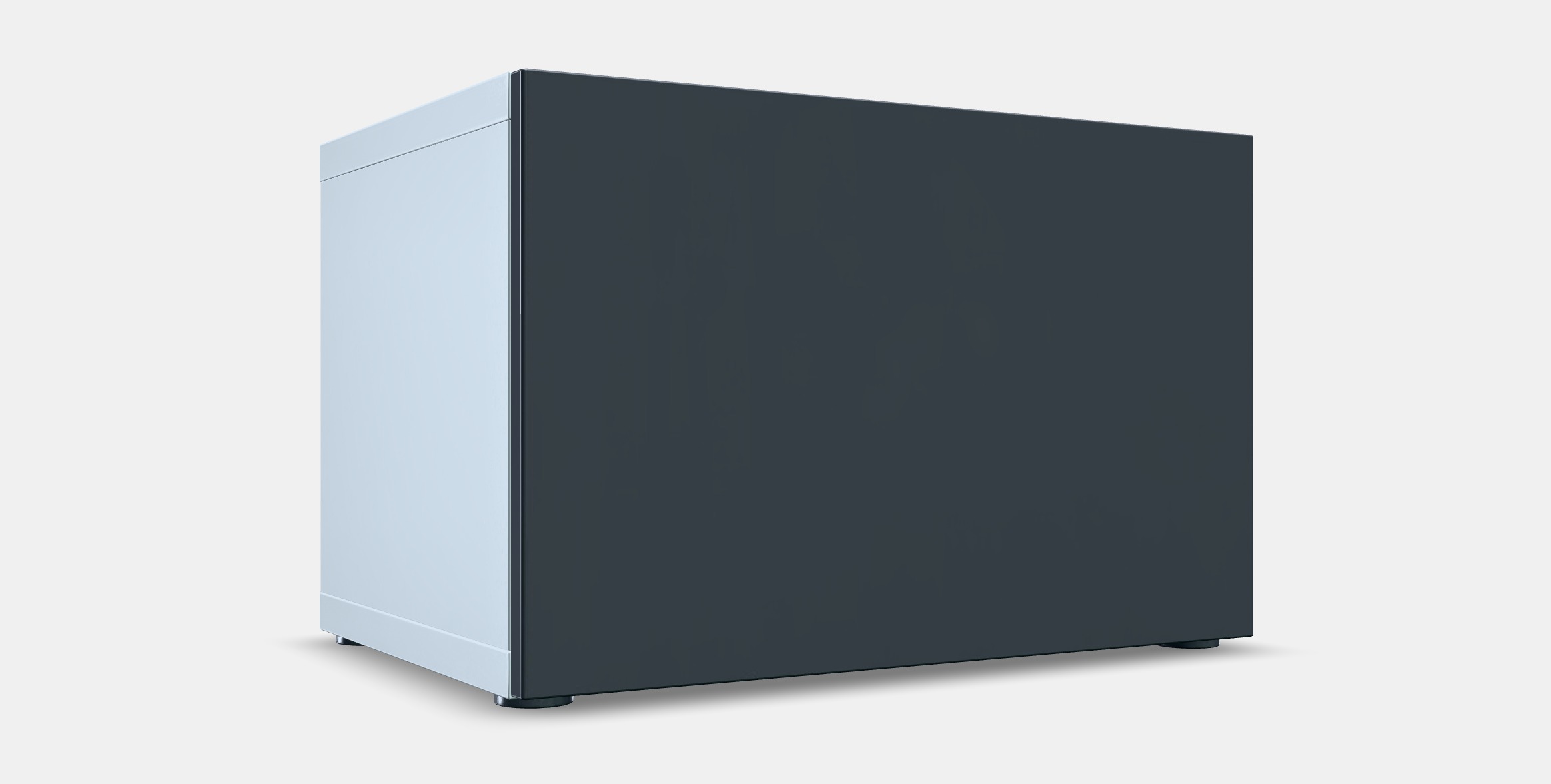 BESTA Shelf unit with door 67 Low-poly 3D model_9