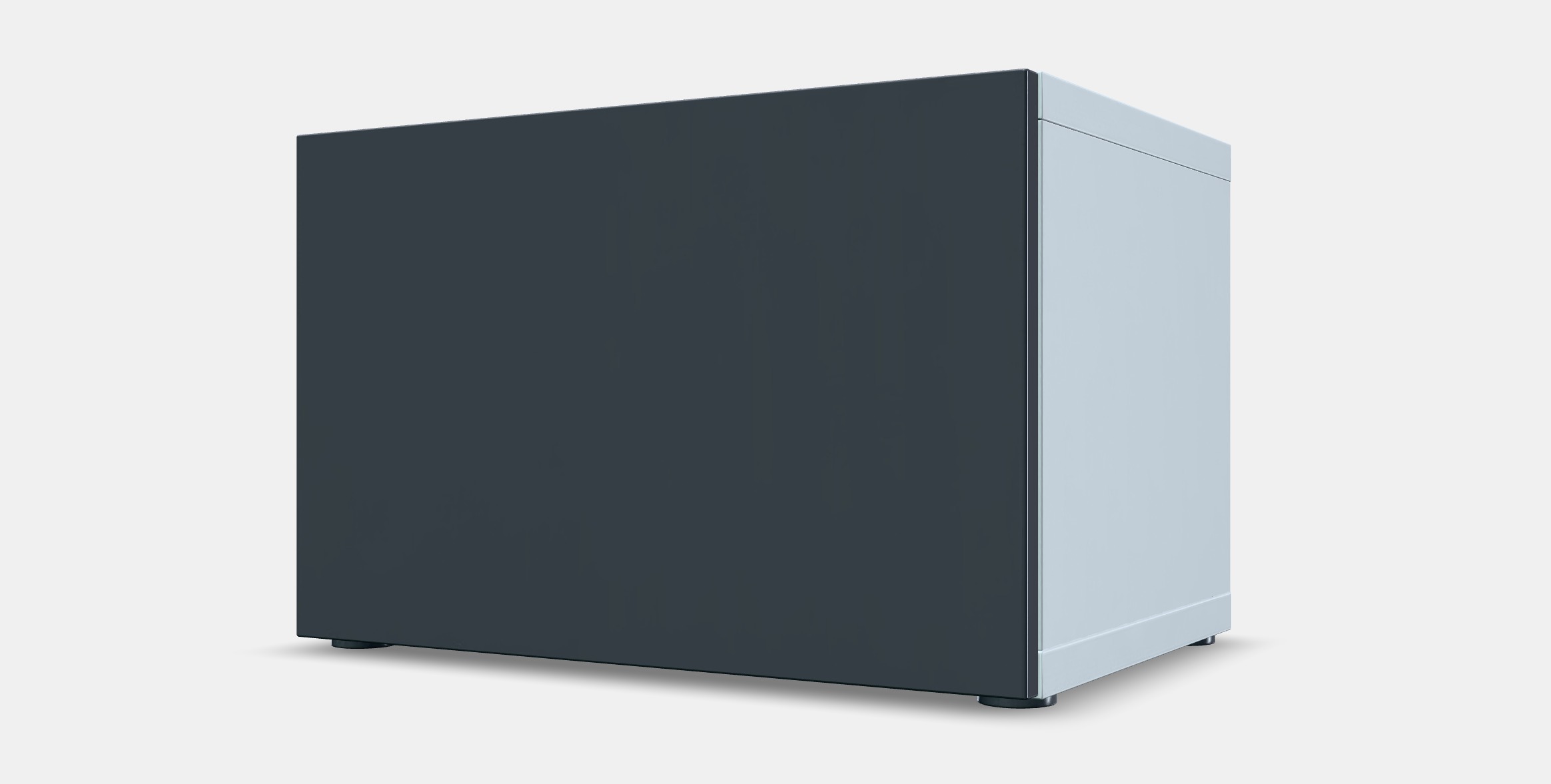 BESTA Shelf unit with door 67 Low-poly 3D model_13