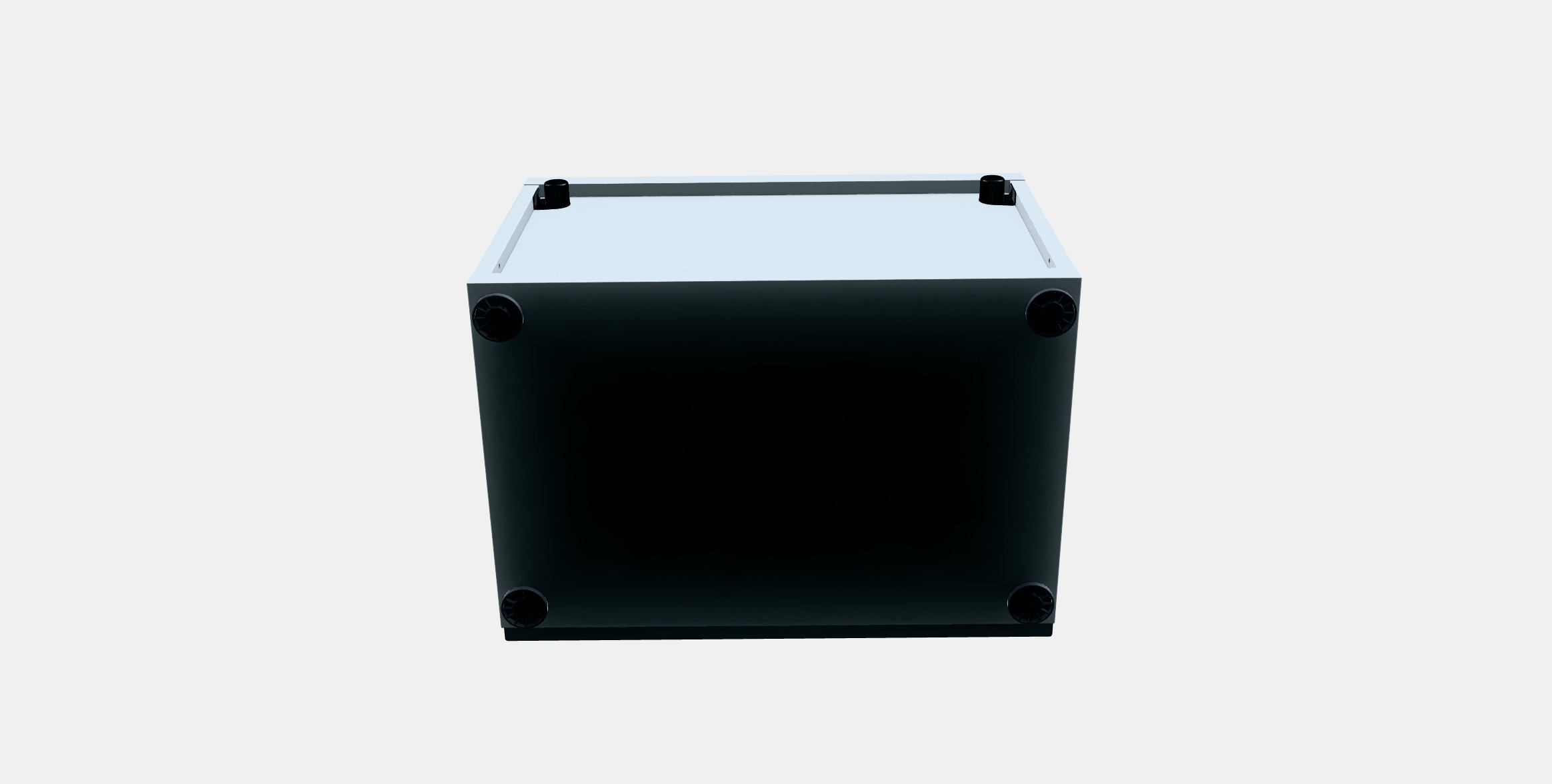 BESTA Shelf unit with door 67 Low-poly 3D model_6