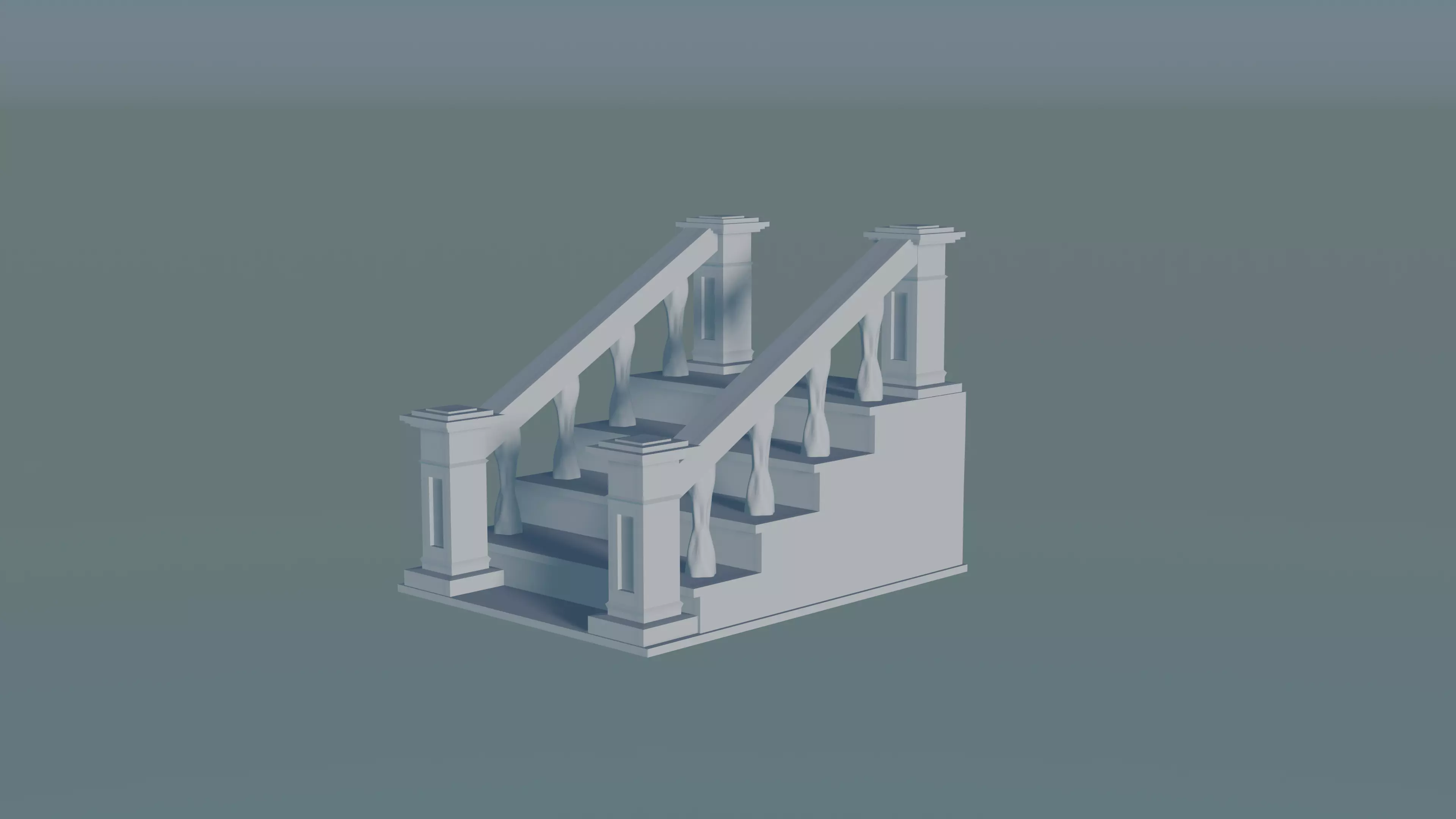 Staircase 3D print model_0