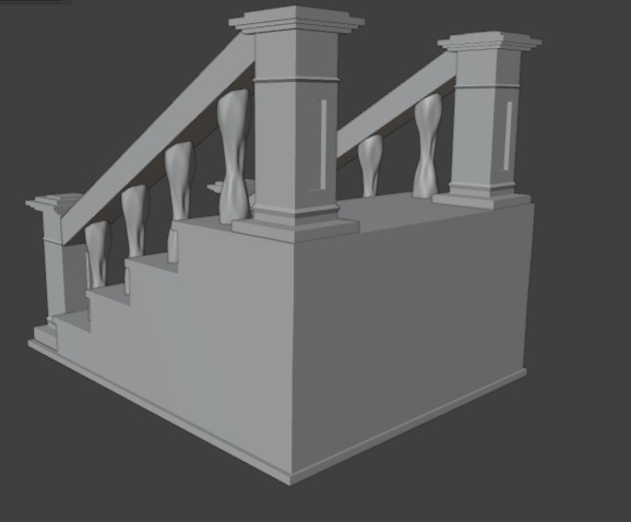 Staircase 3D print model_6