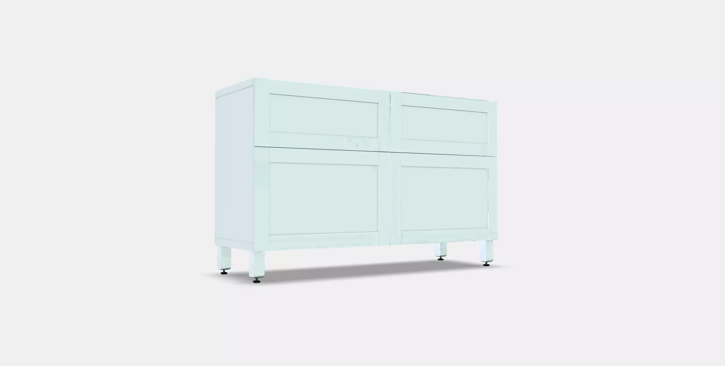BESTA Storage combination w doors-drawers 7 Low-poly 3D model_0