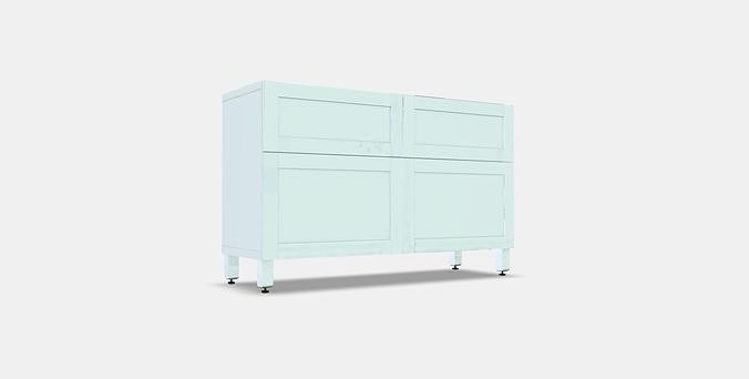 BESTA Storage combination w doors-drawers 7 Low-poly 3D model