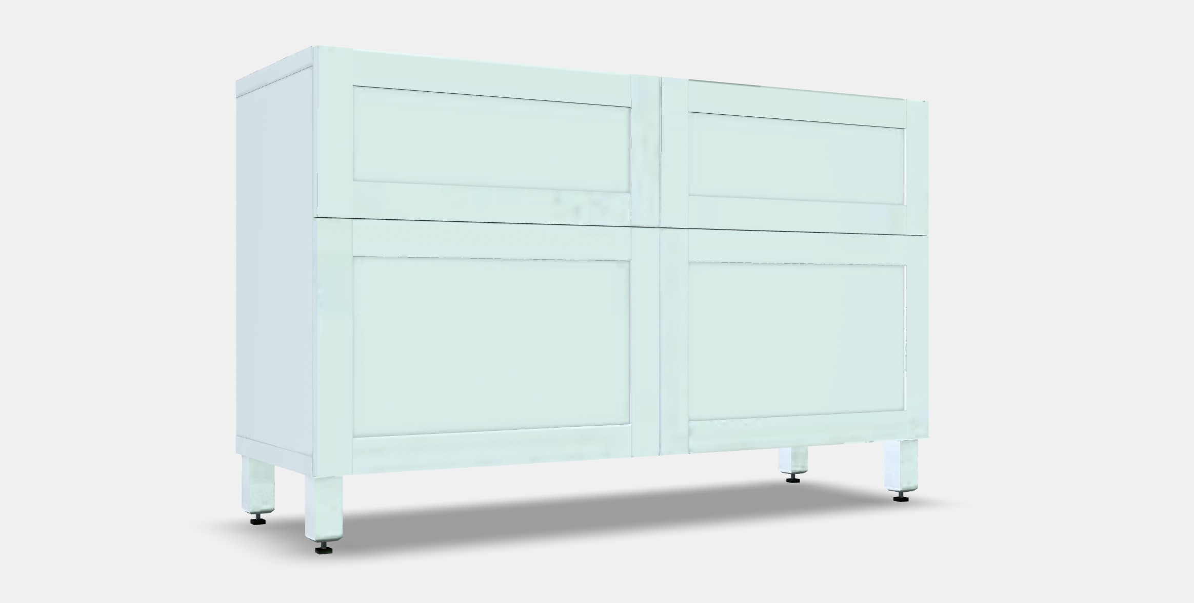 BESTA Storage combination w doors-drawers 7 Low-poly 3D model_9