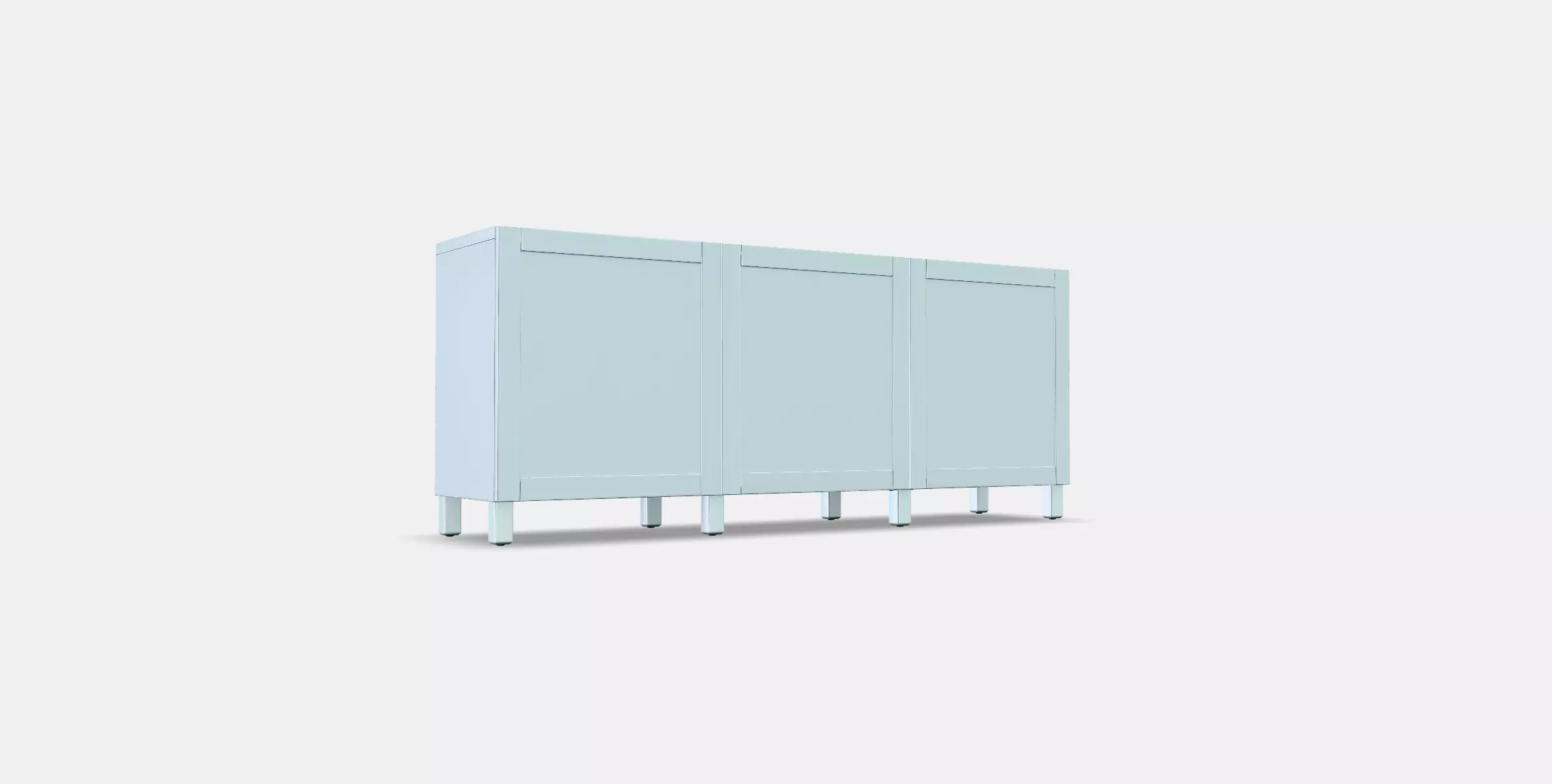 BESTA Storage combination with doors 72 Low-poly 3D model_0