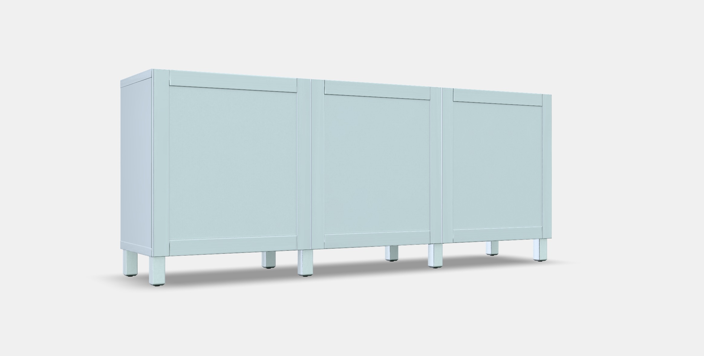 BESTA Storage combination with doors 72 Low-poly 3D model_9