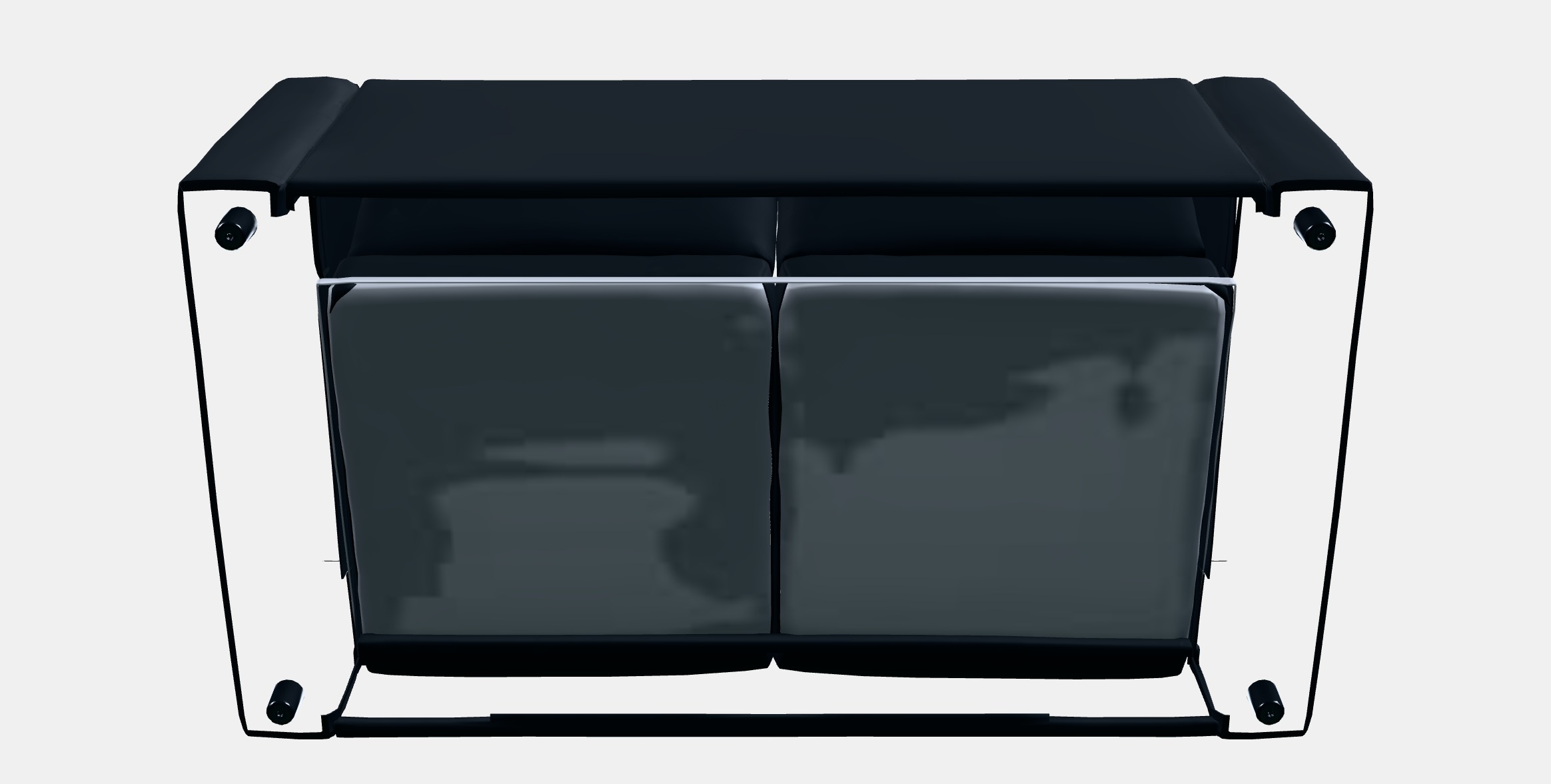 VIMLE 2-seat sofa 10 Low-poly 3D model_8