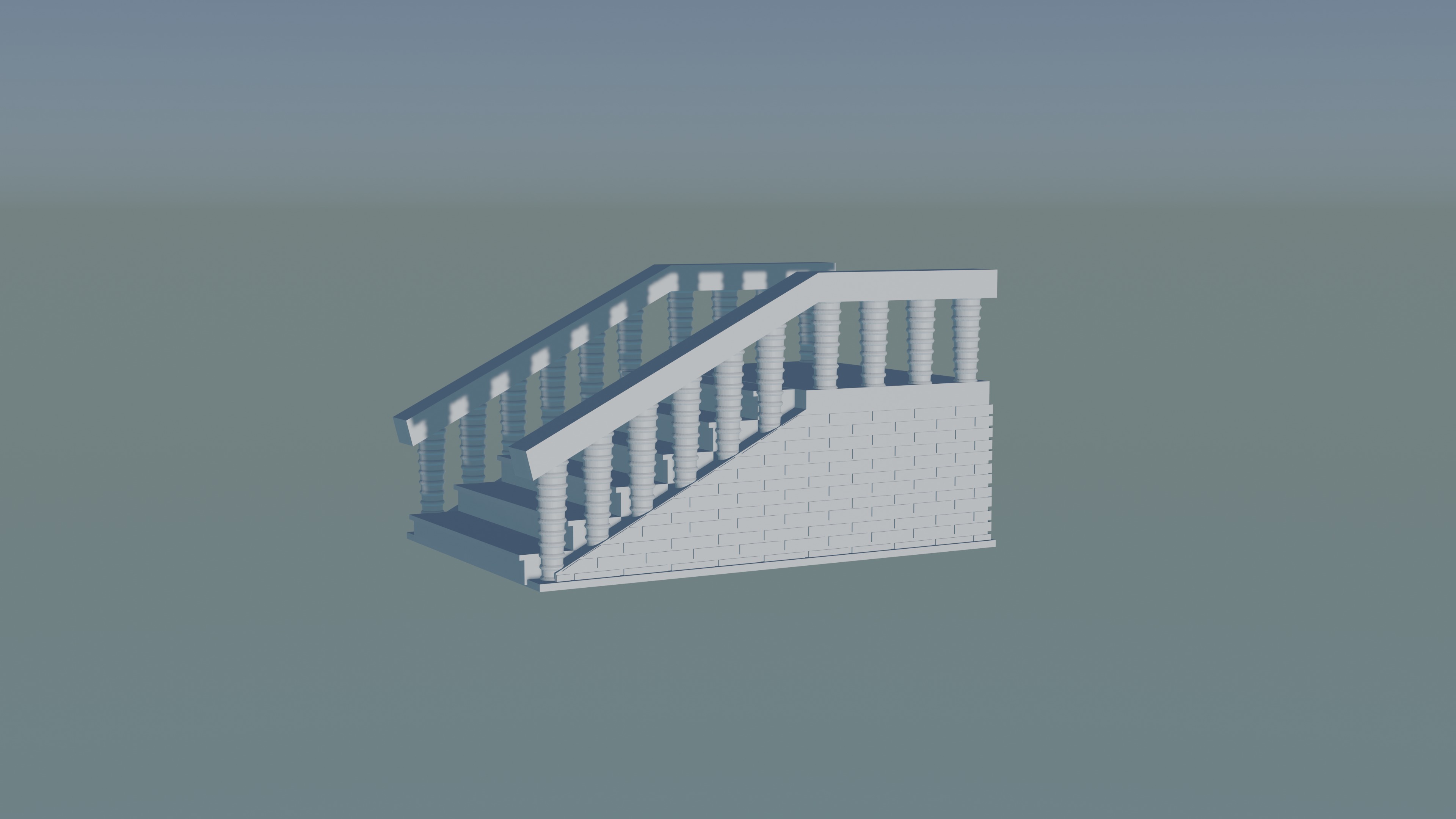 Staircase 3D print model_1