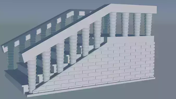 Staircase 3D print model
