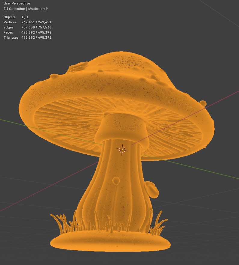 Cute Pink Mushroom 3D print model_13
