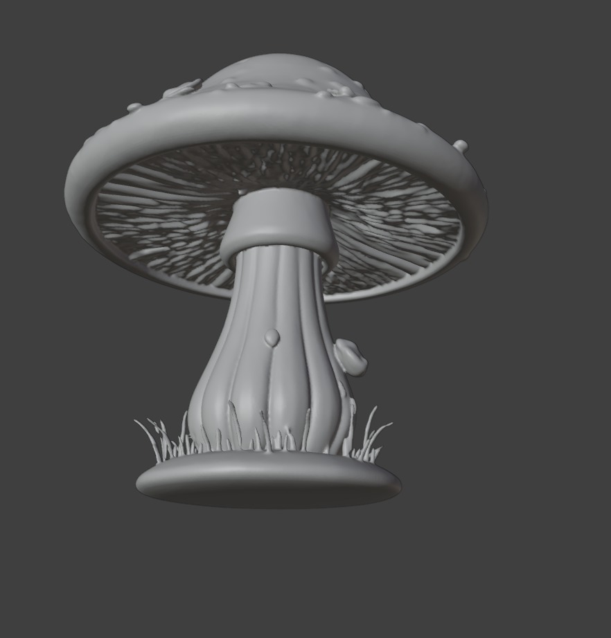Cute Pink Mushroom 3D print model_16