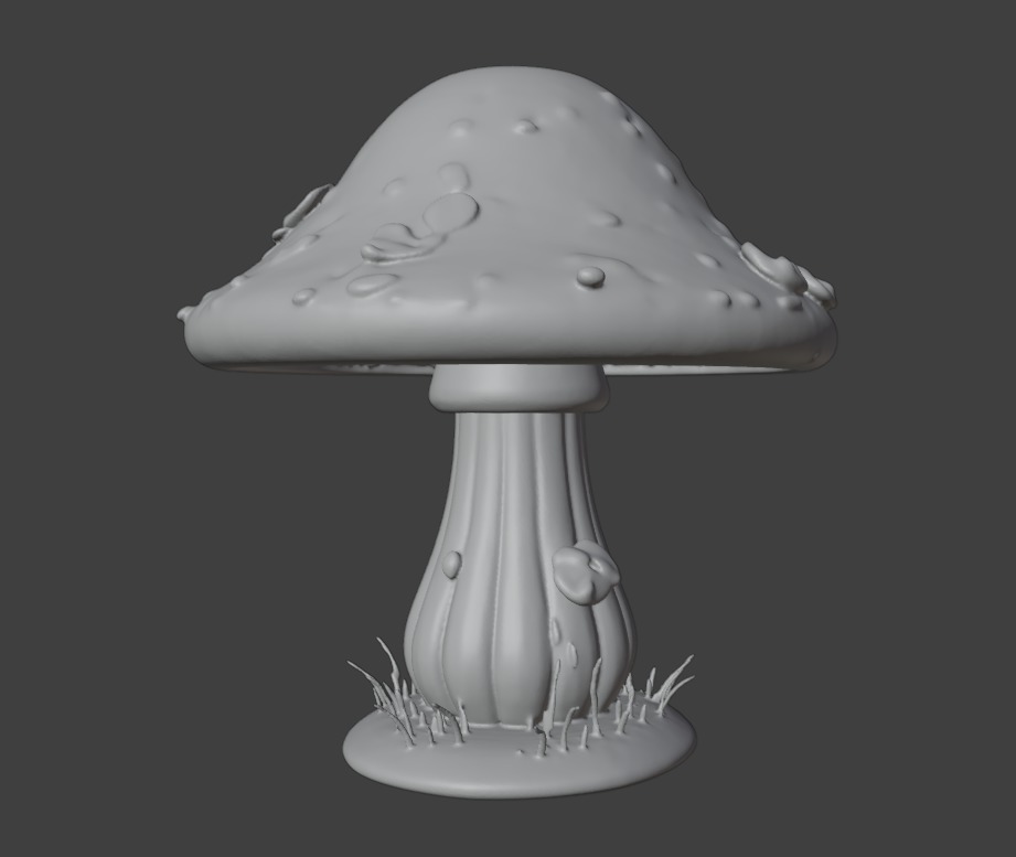 Cute Pink Mushroom 3D print model_5