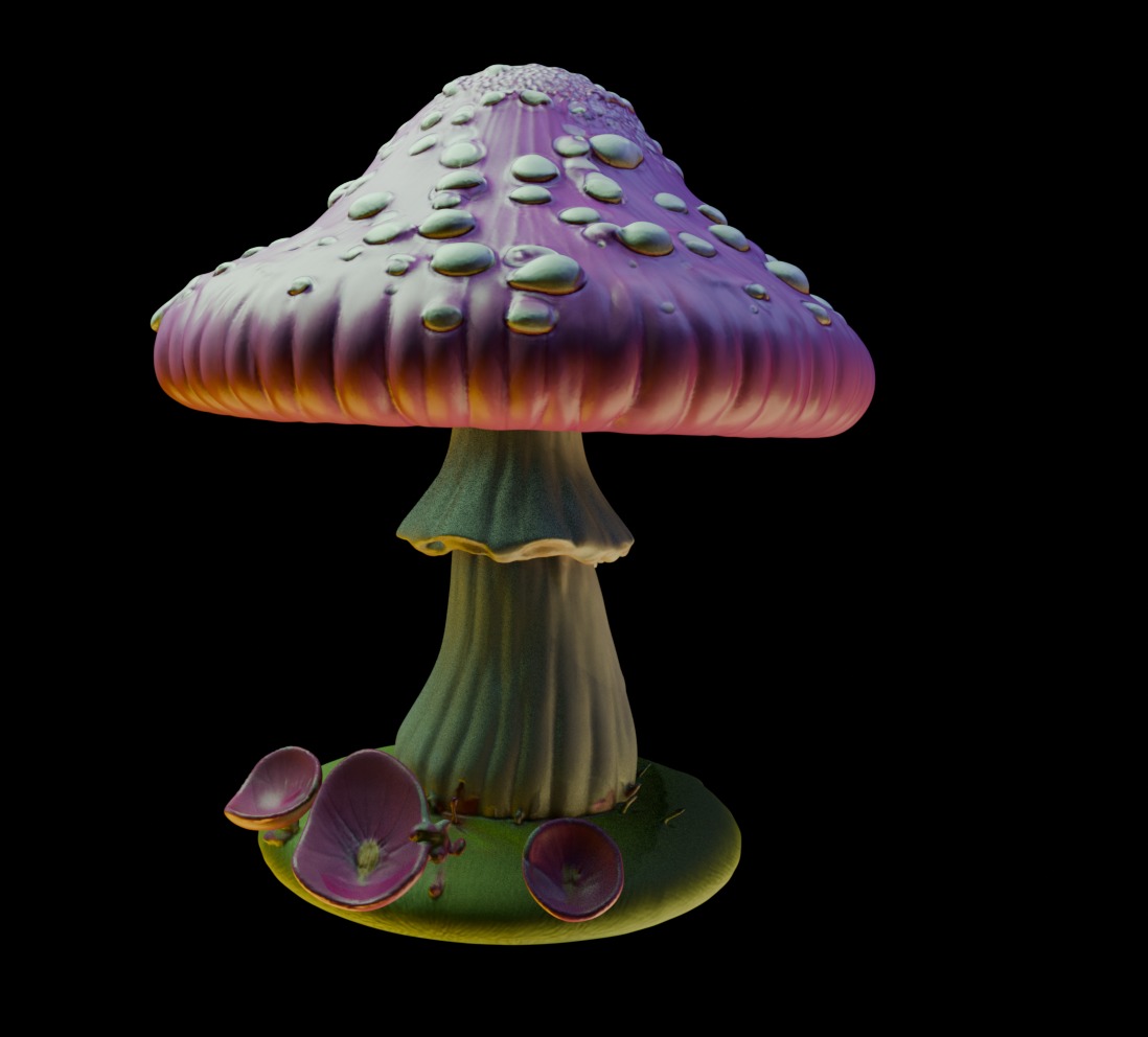 Mushroom 8 Free 3D print model_1