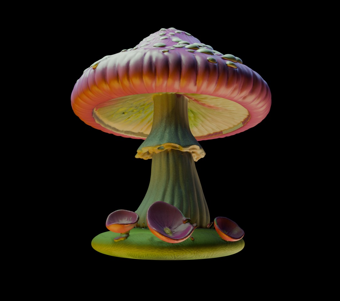 Mushroom 8 Free 3D print model_2