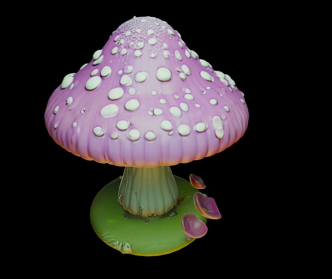 Mushroom 8 Free 3D print model_3