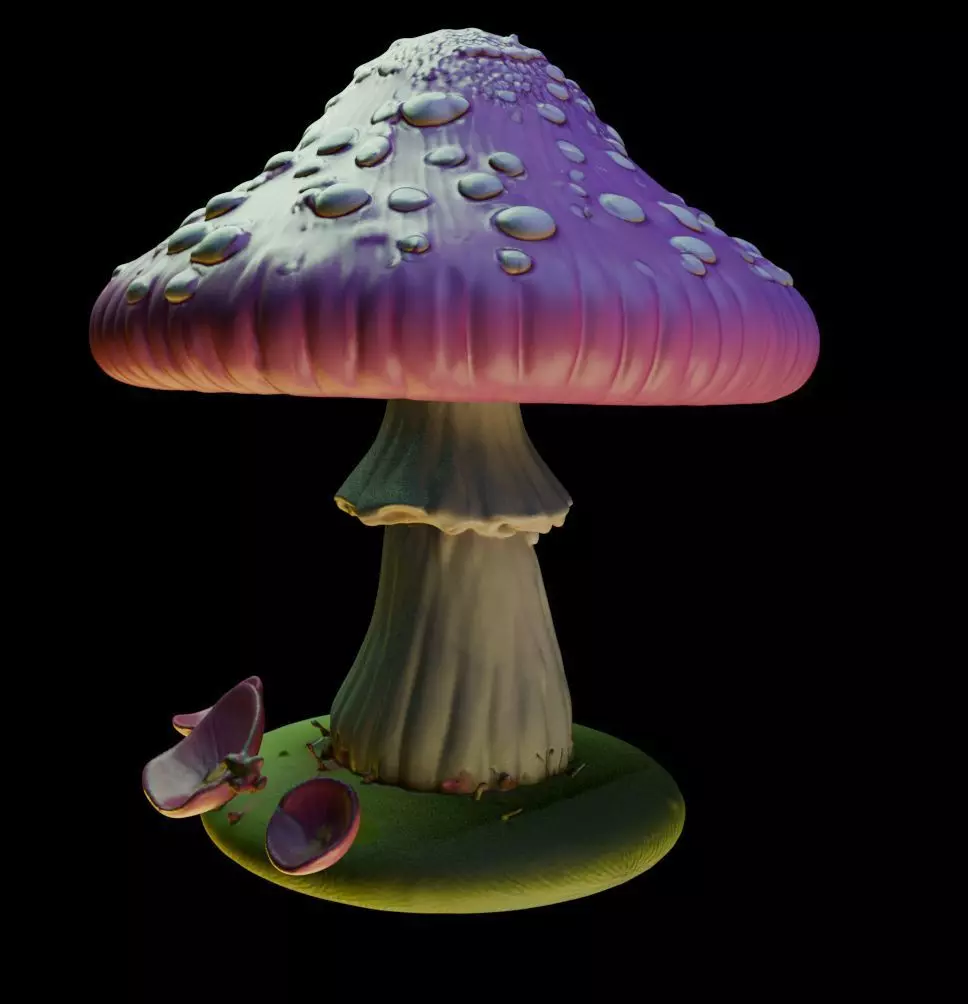 Mushroom 8 Free 3D print model_0