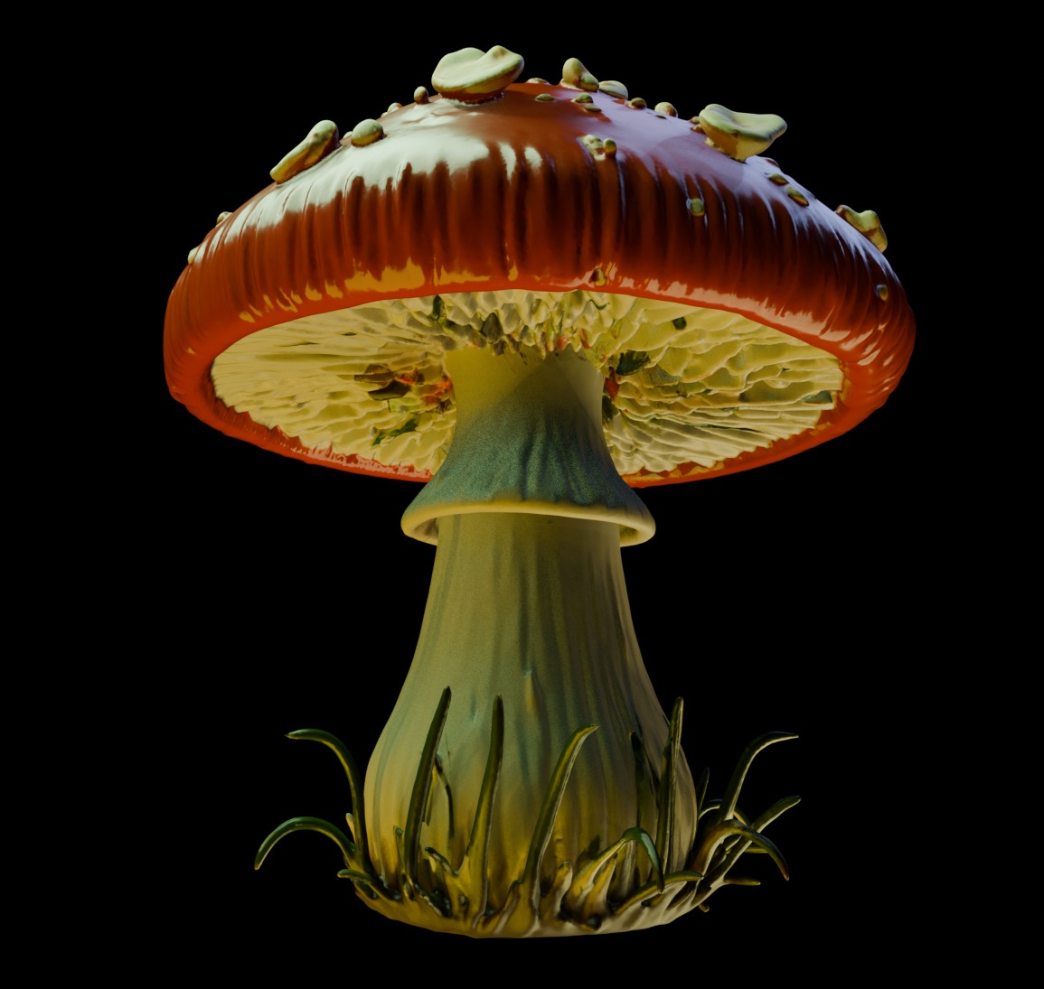Mushroom 21 3D print model_2