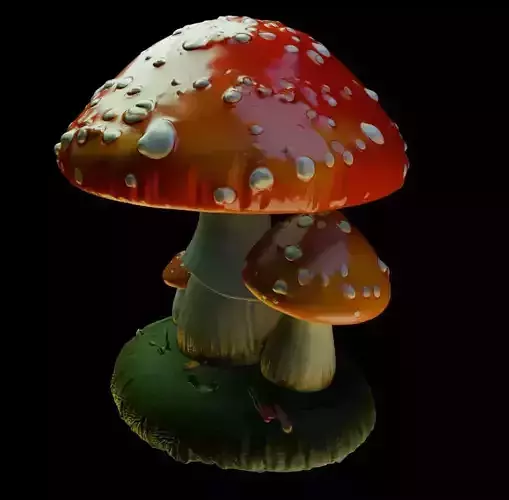 Red Mushroom Cluster