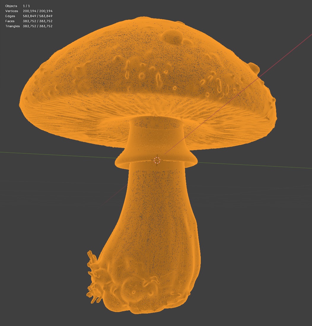 Red Mushroom  3D print model_8