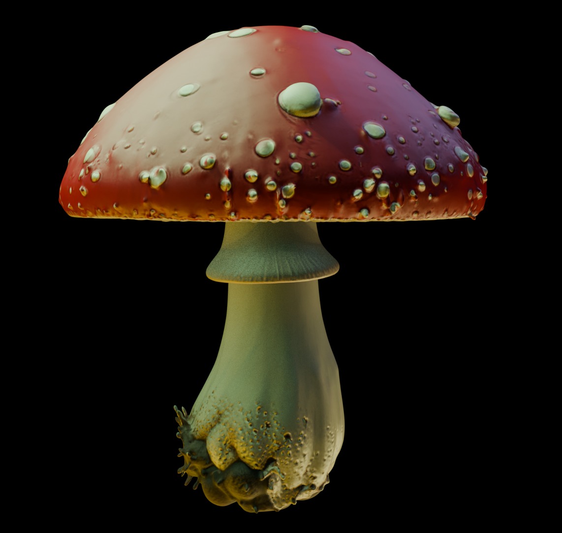 Red Mushroom  3D print model_2